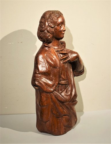 Sculpture en bois -  Saint Jean.